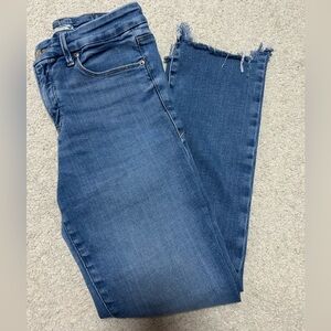 Good American Straight Leg Blue Jeans